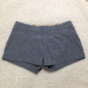 Grey Chambray Dress Shorts